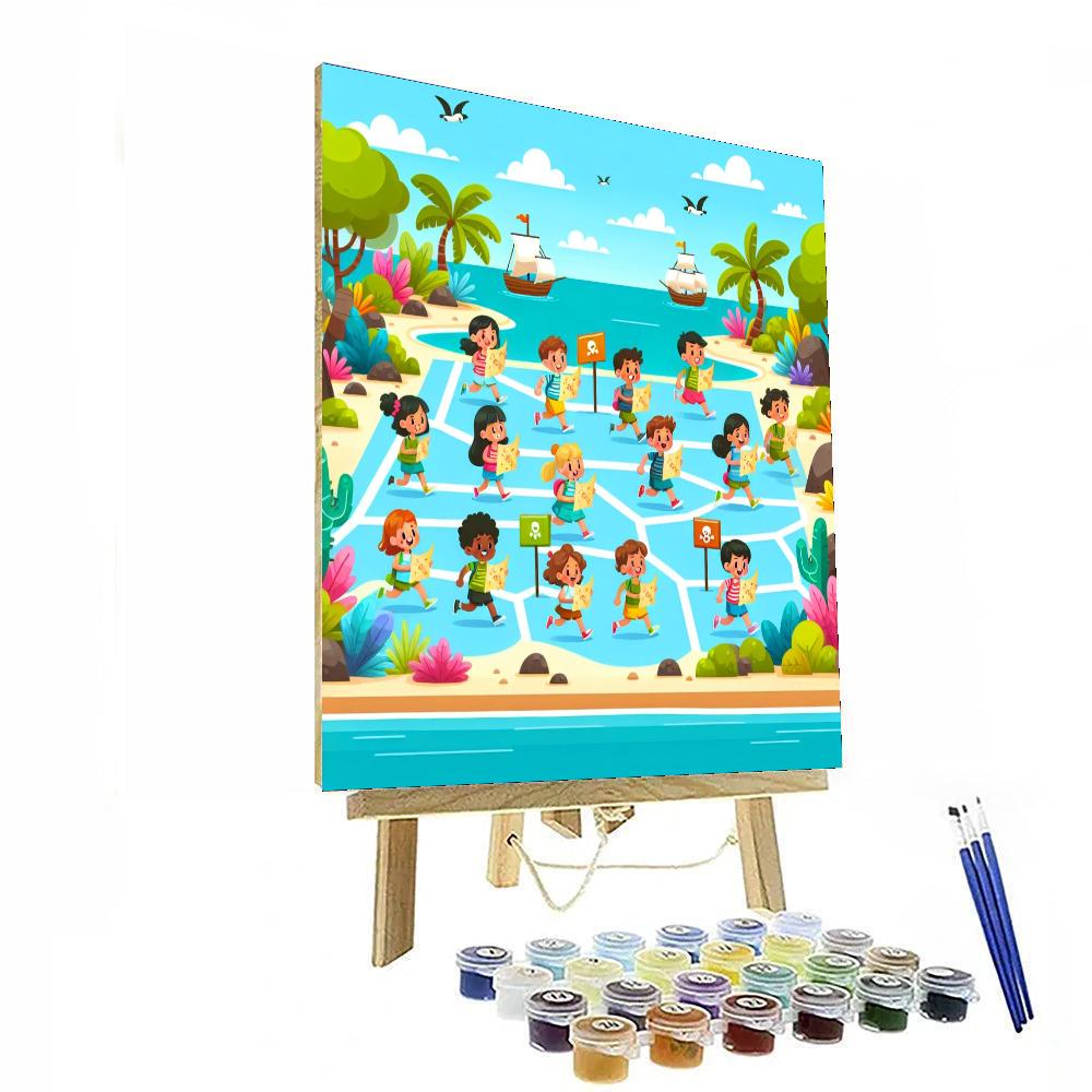 Island Hopping Adventure Number Painting