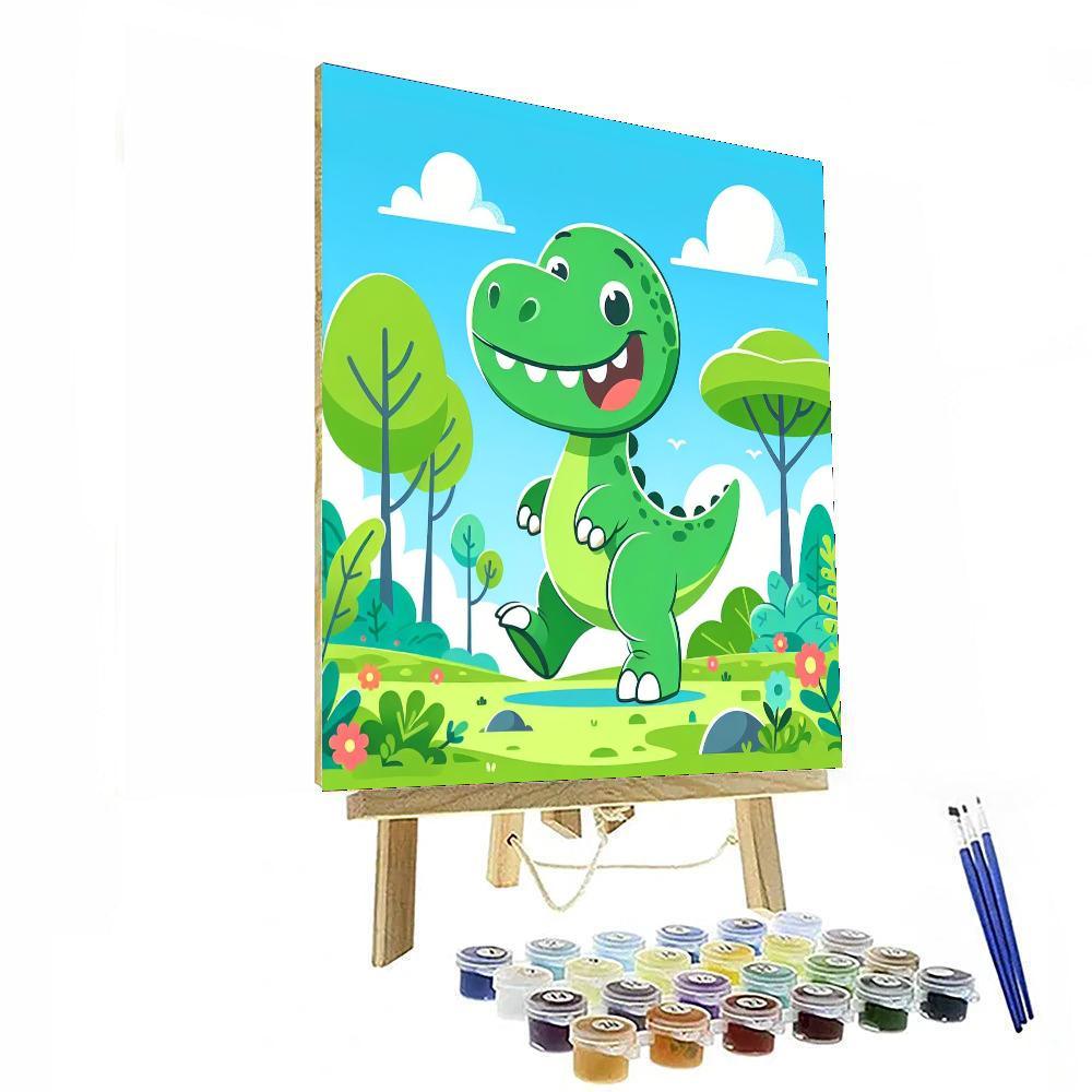 Adventure Dinosaur Paint By Color