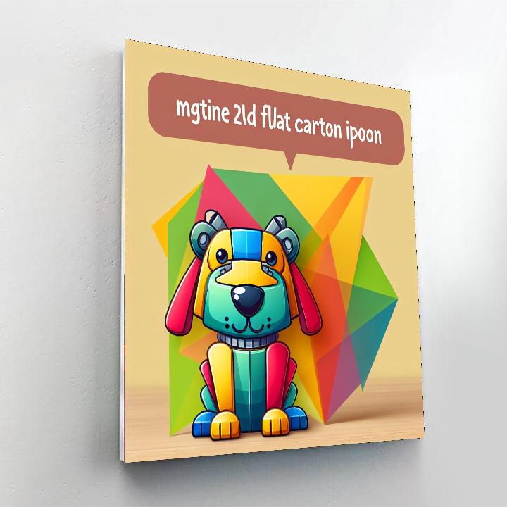 Robot Pet Fun Painting Number Kit