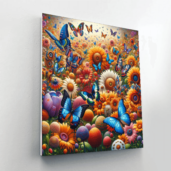 Vibrant Garden Ballet Painting By Numbers Kit