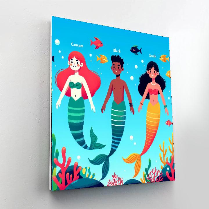 Mermaid Lagoon Discovery Painting Number Kit