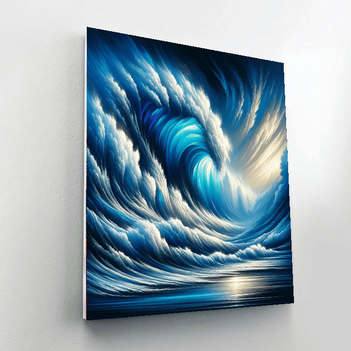 The Great Wave DIY Paint By Numbers
