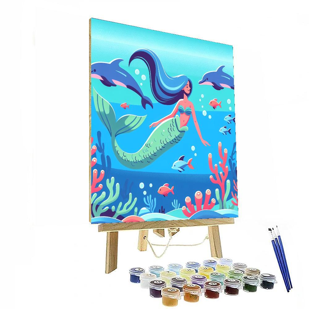 Mermaid's Undersea Kingdom Paint By Number