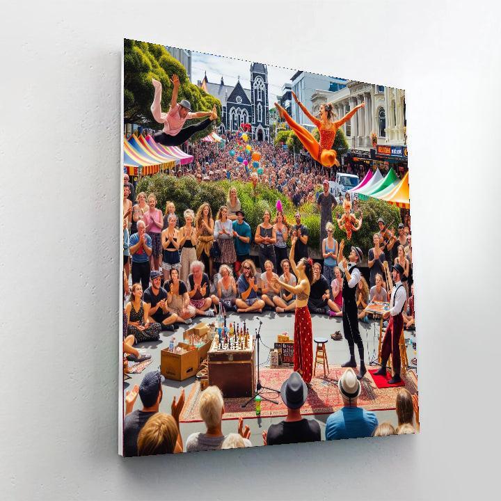 Buskers Festival - Christchurch Paint By Number