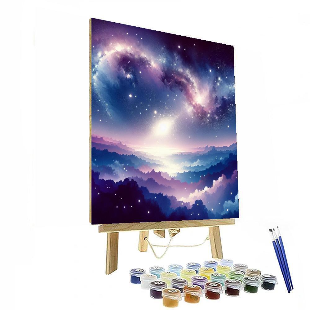 Astral Serenity Scene Paint By Numbers Art