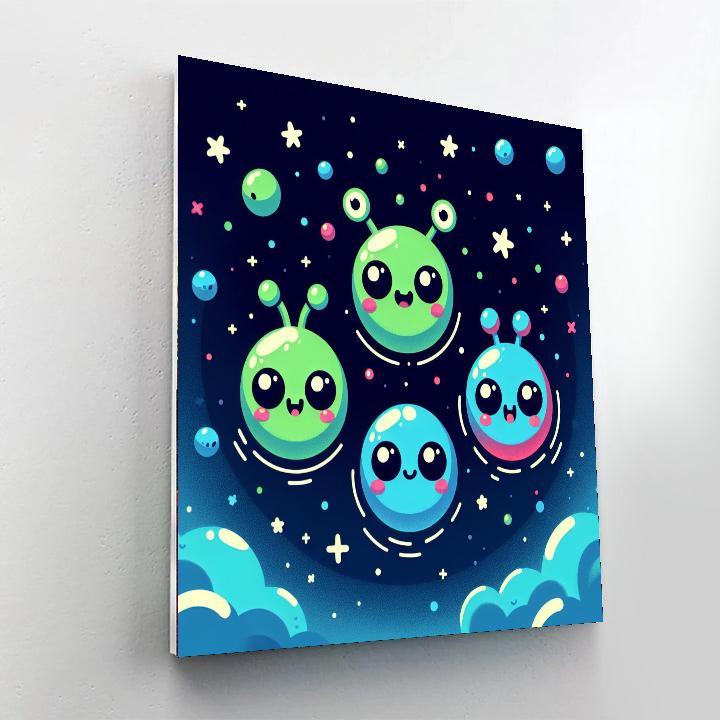 Adventure With Space Creatures Painting By Numbers Kit
