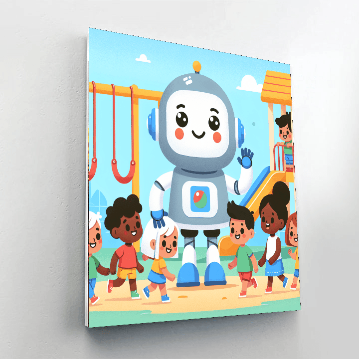 Robot Invention World Paint By Numbers