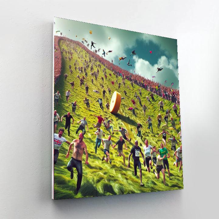Gloucester Cheese Rolling - United Kingdom Painting Number Kit