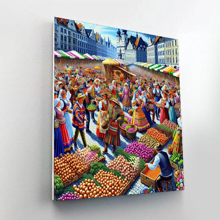 Zibelemärit - Bern, Switzerland Painting Number Kit