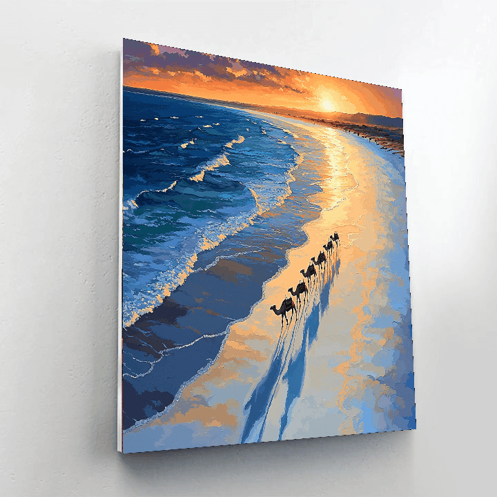 Cable Beach DIY Paint By Numbers