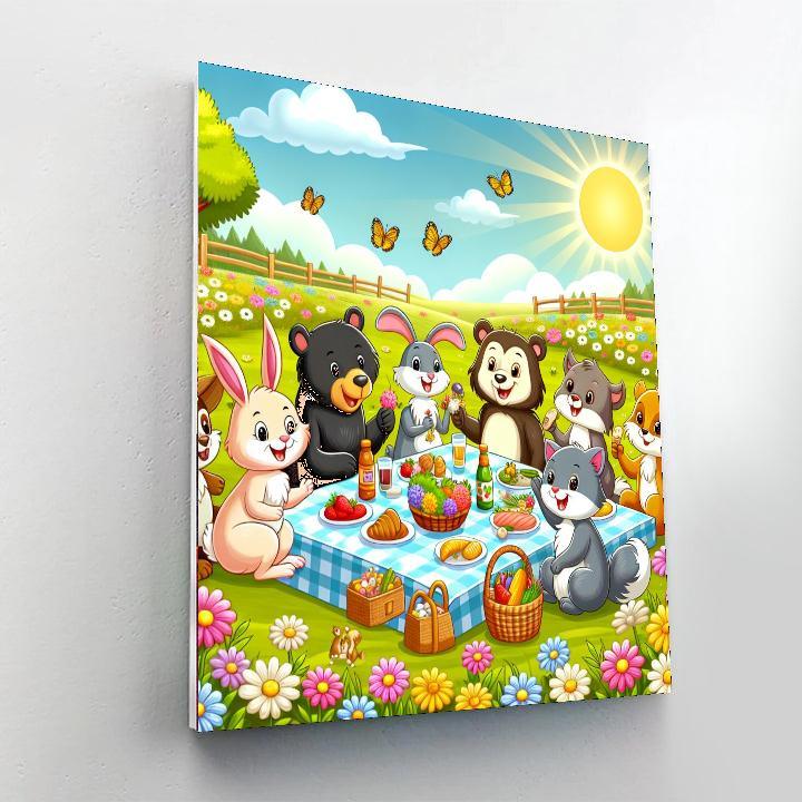Charming Springtime Picnic Paint By Numbers Kits