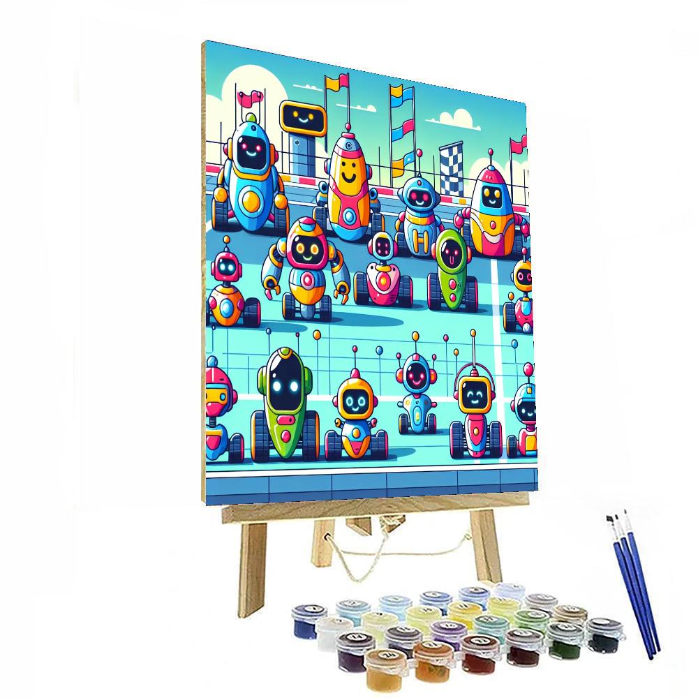 Robotics Rally Paint By Numbers Art