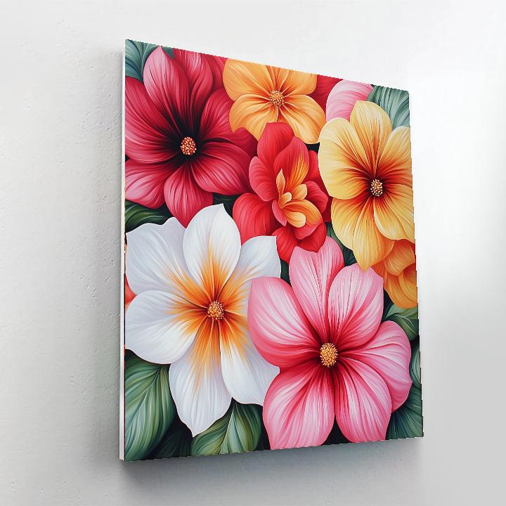 Georgia O'Keeffe Inspired Floral Euphoria In Dreamland  Paint By Numbers