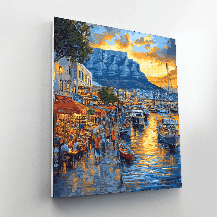 Cape Town Waterfront Painting By Numbers Kit