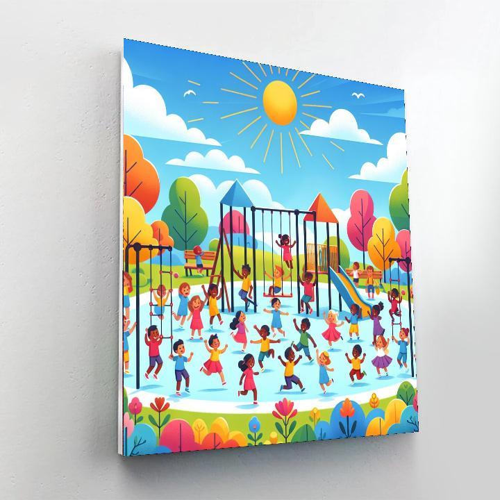 Fun At The Playground Paint By Number