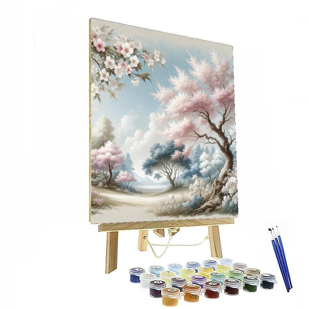 Japanese Blossom Serenity Painting By Numbers Kit