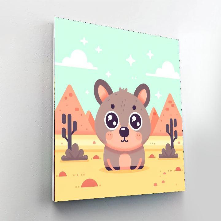 Wise Wombat Painting By Numbers Kit