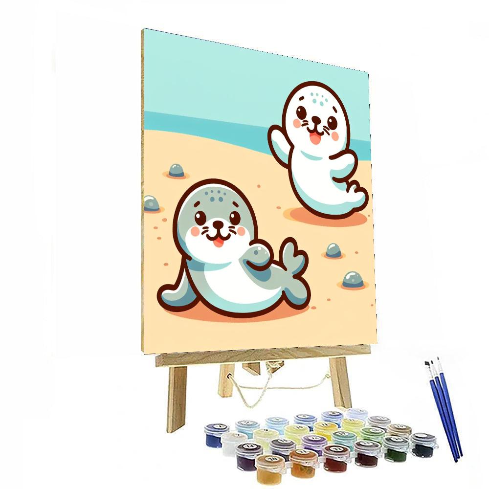 Sunny Seal Pups Numbered Painting Kits