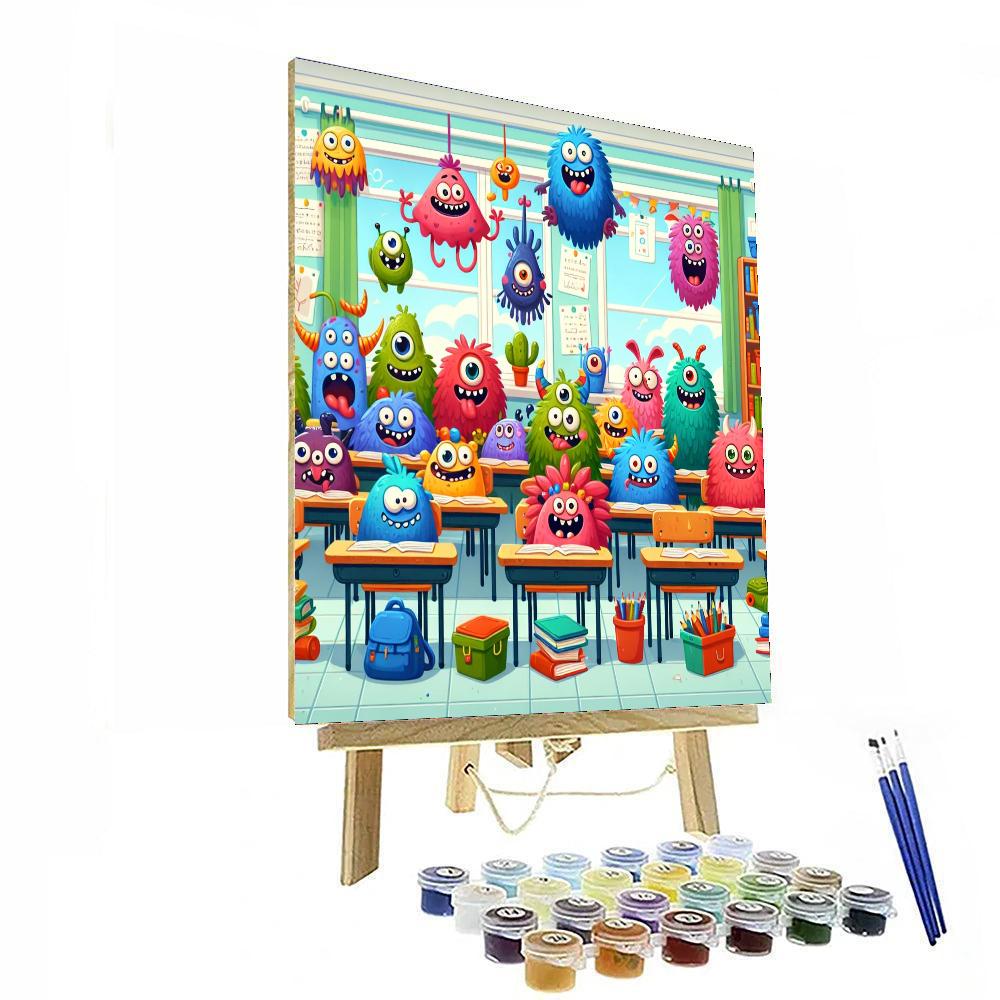 Wacky Monster Classroom DIY Paint By Numbers