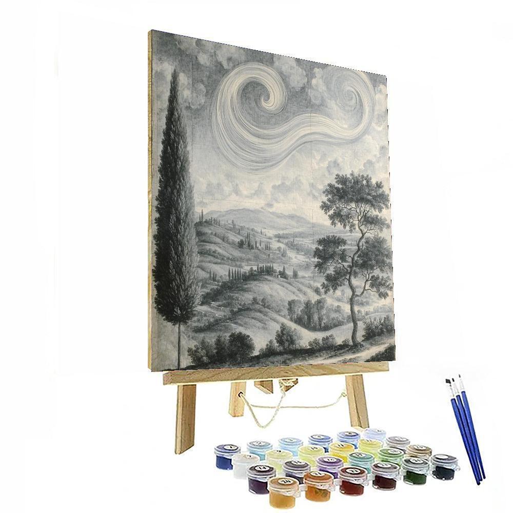 Michelangelo Inspired Harmony Of Elemental Wind  Painting By Numbers Kit