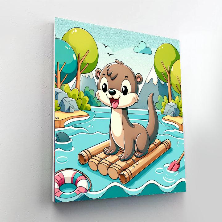 Otter’s River Rafting Fun Paint By Numbers Kits