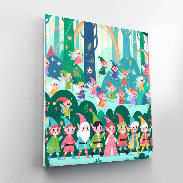 Enchanted Elf Excursion Paint By Color