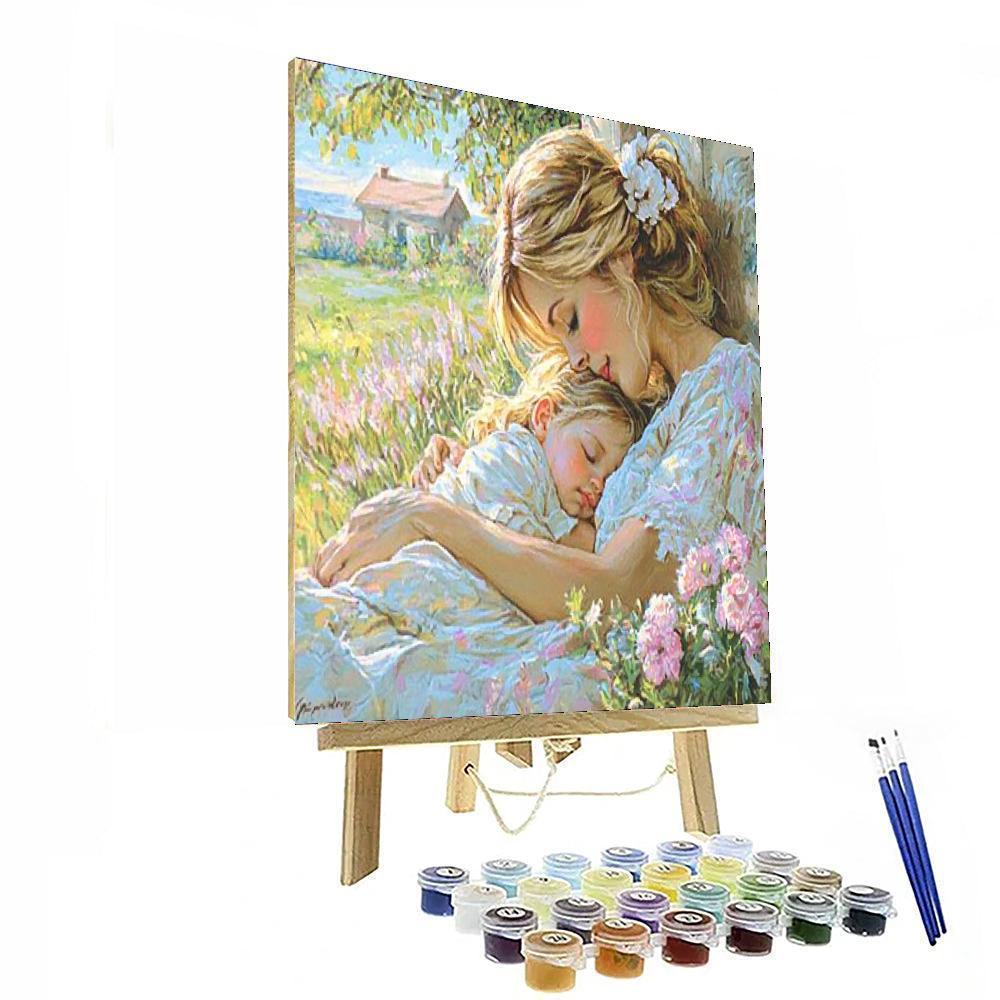 In Your Mother's Arms DIY Paint By Numbers