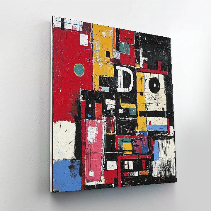 Jean-Michel Basquiat Inspired Mosaic Of Ideas  Paint By Numbers