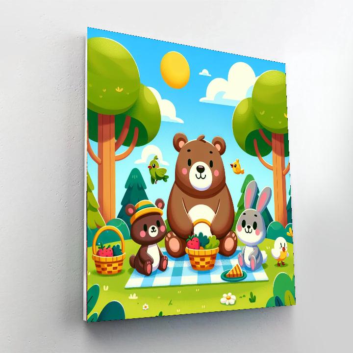 Sunny Picnic With Friends DIY Paint By Numbers