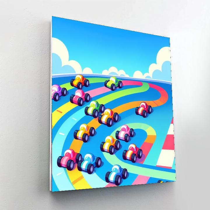 Racing Champion's Track Paint By Numbers Art