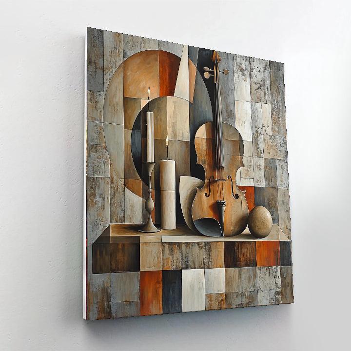 Picasso Inspired Cubist Still Life  Paint By Numbers