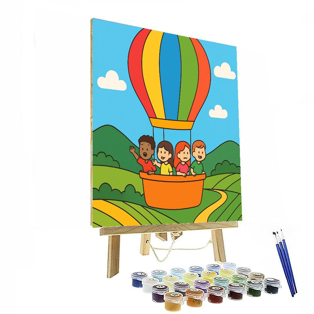 Adventurous Air Balloon Painting By Numbers Kit