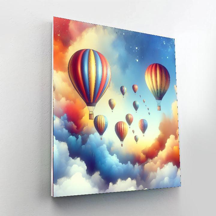 Charming Balloon Adventure Paint By Numbers