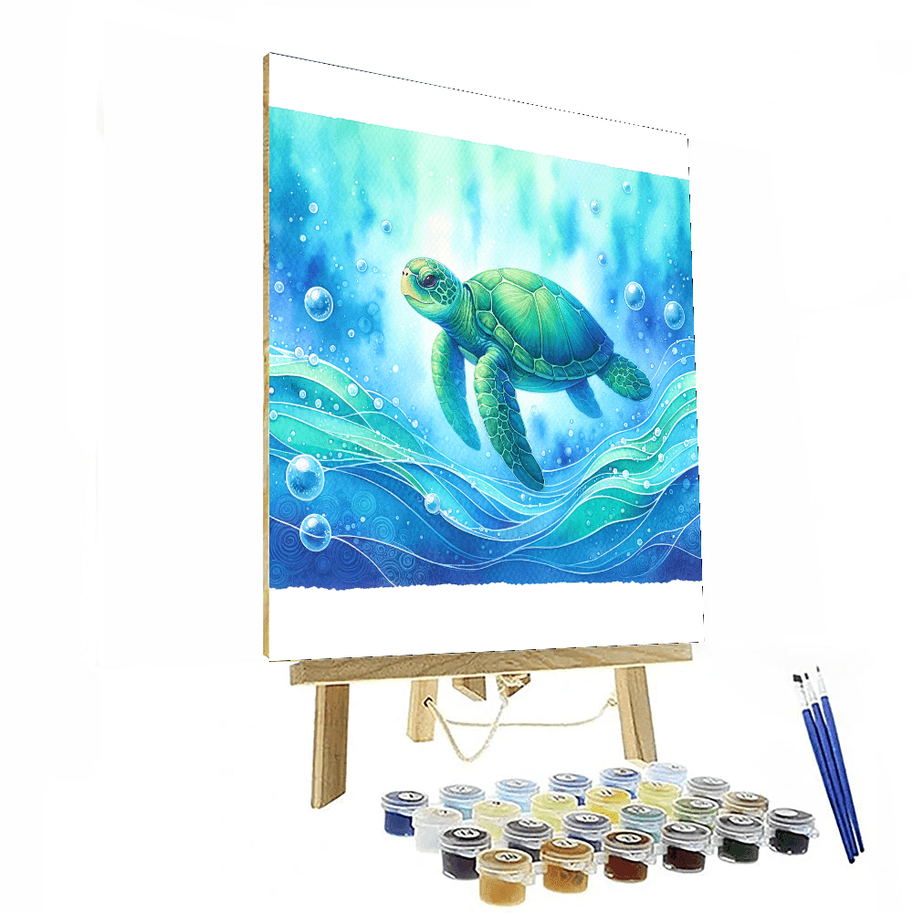 Gentle Turtle - DIY Painting By Numbers Kit – Artistry Rack