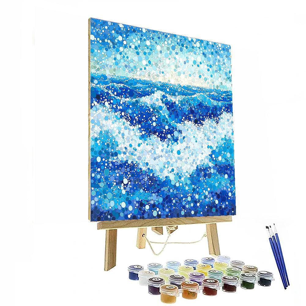Georges Seurat Inspired Symphony Of The Sea  Number Painting