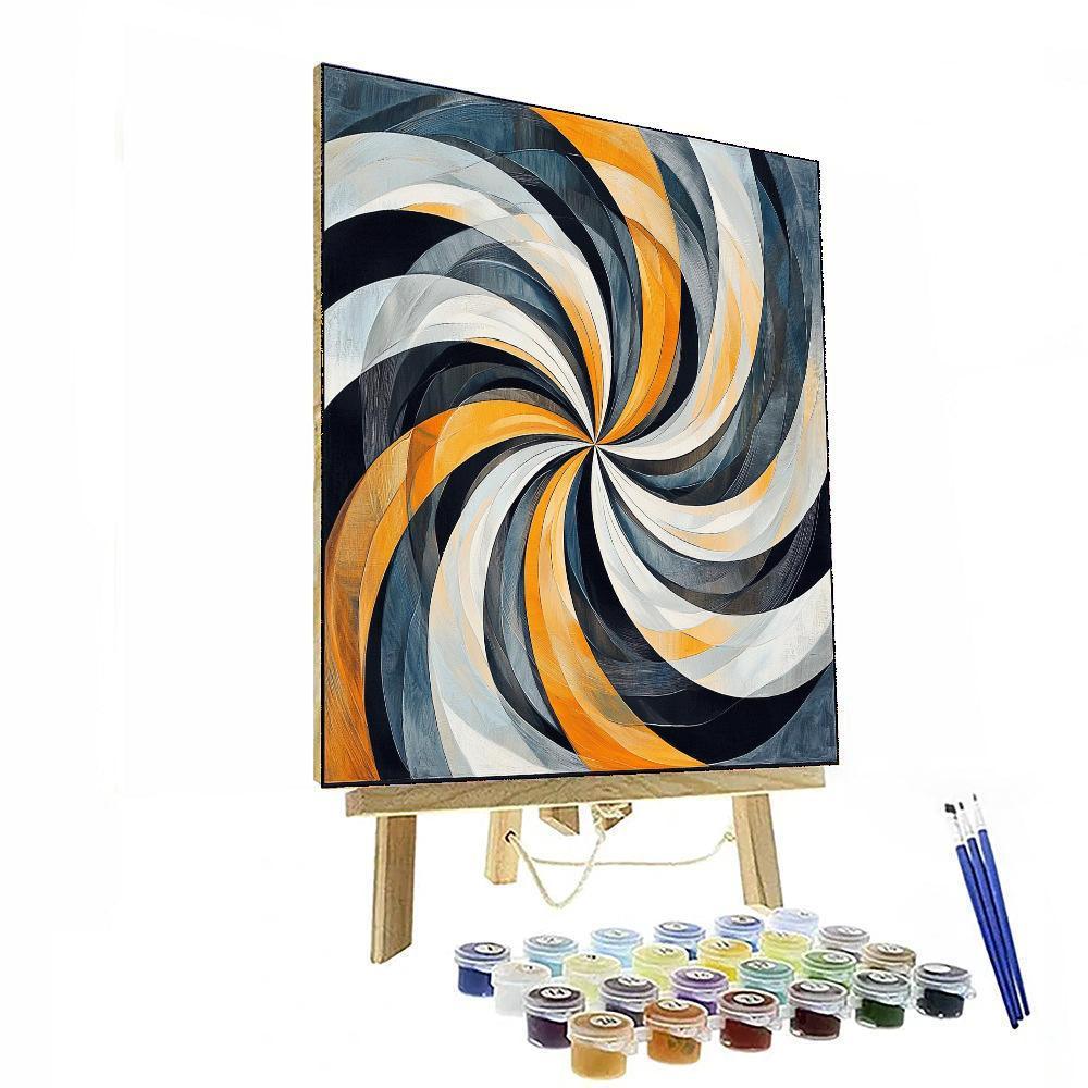 M.C. Escher Inspired Optical Rhythms  Number Painting