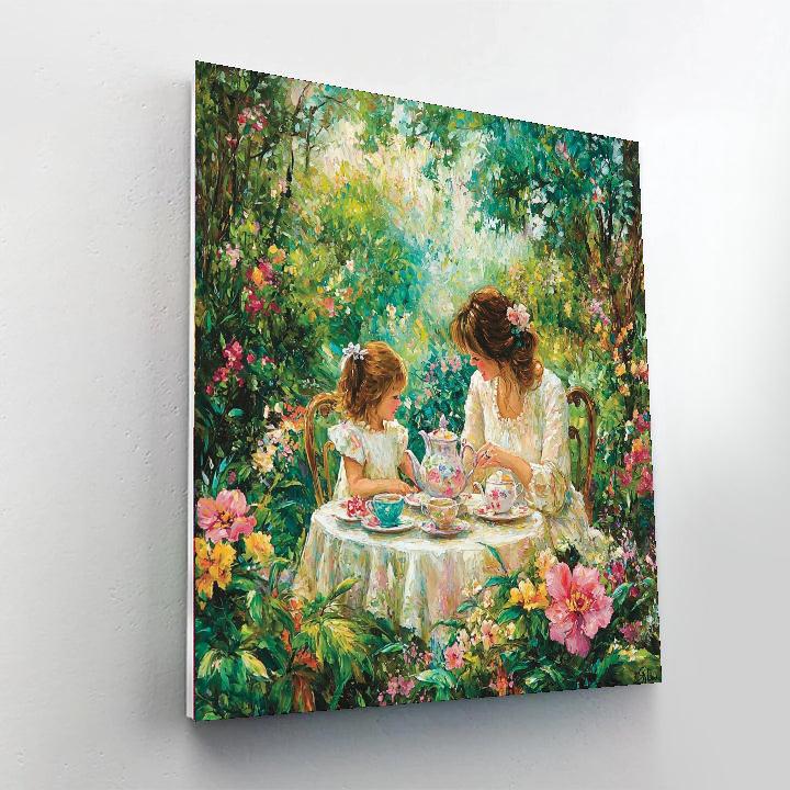 Mom's Afternoon Tea DIY Paint By Numbers