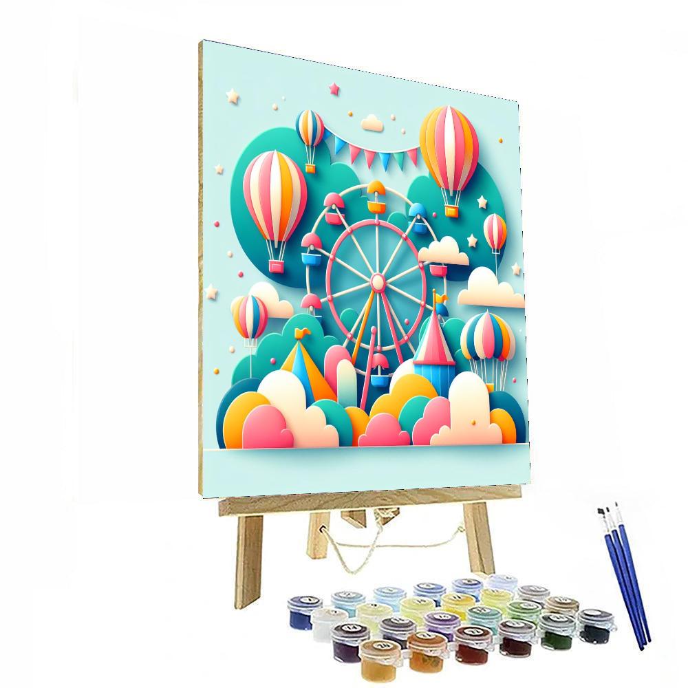 Carnival In The Clouds Number Painting