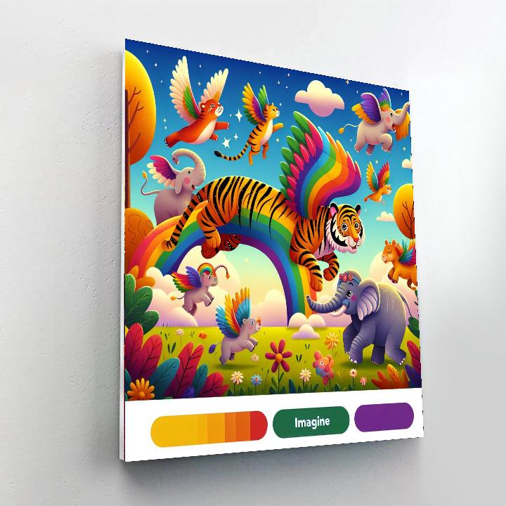 Fantasy Zoo Painting By Numbers Kit