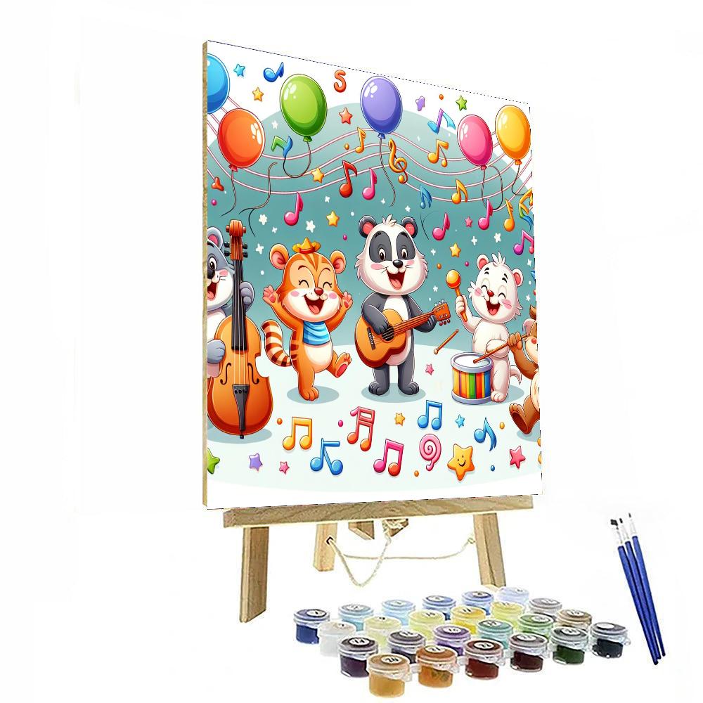 Animal Band Jam Session Paint By Number
