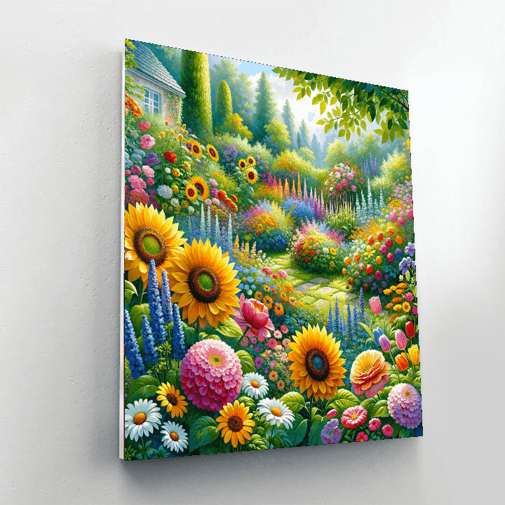 Summer Garden Bliss Paint By Numbers Art