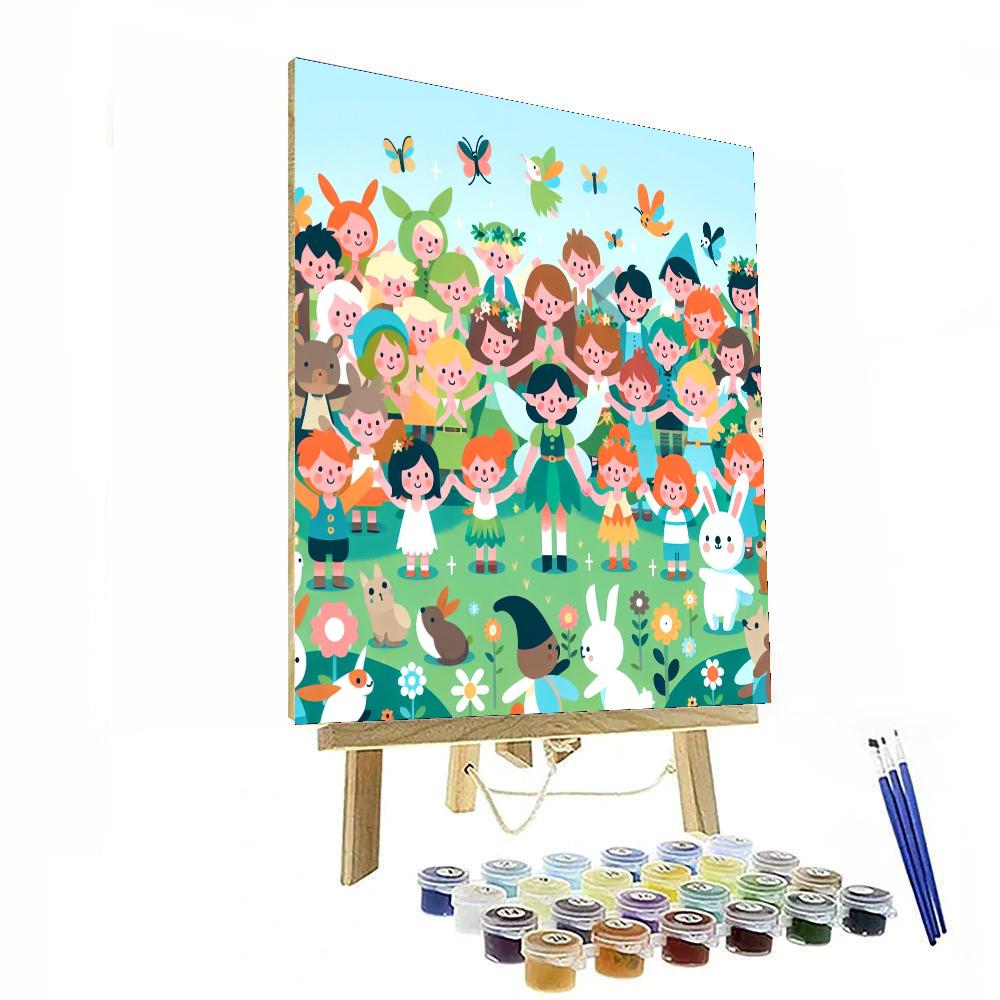 Merry Meadow Mingle Paint By Numbers Art