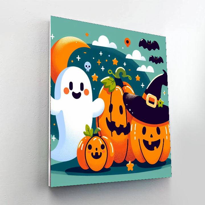 Fun Halloween Characters Paint By Numbers