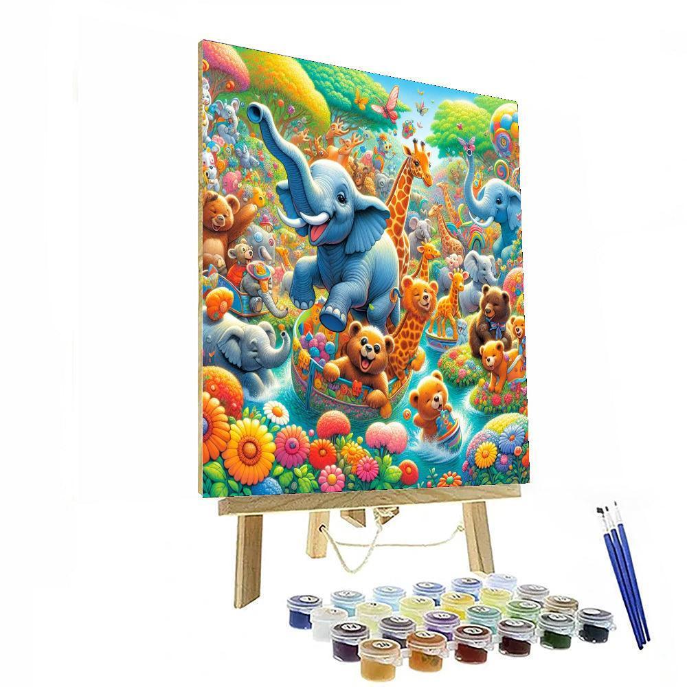 Animal Parade Celebration Paint By Numbers