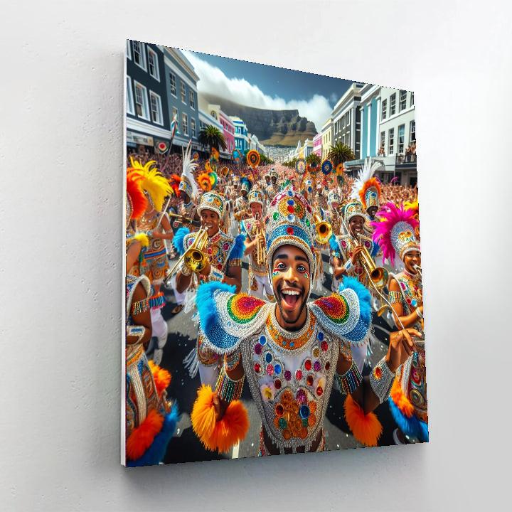 Kaapse Klopse - Cape Town, South Africa Number Painting