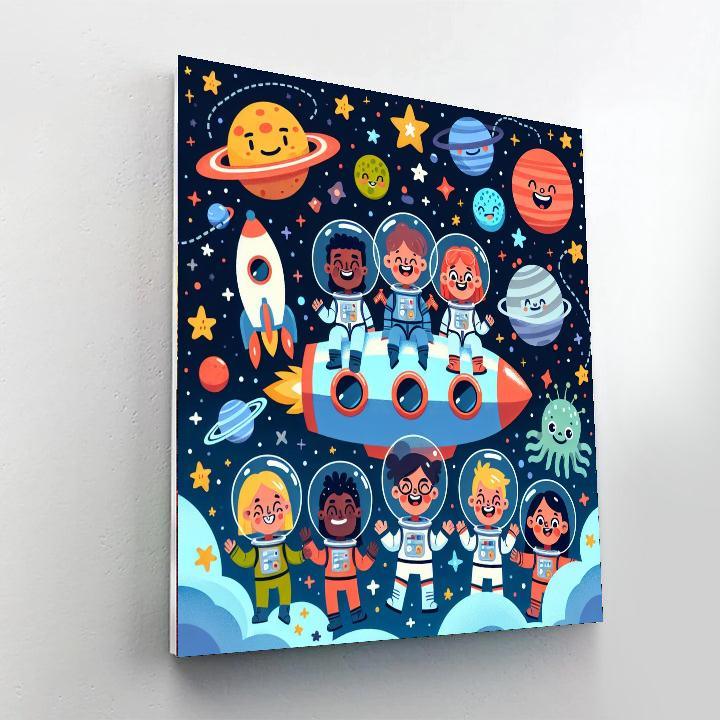 Adventure With Space Explorers Paint By Color