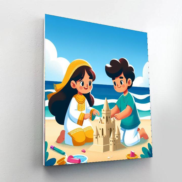 Seaside Sandcastle Extravaganza DIY Paint By Numbers
