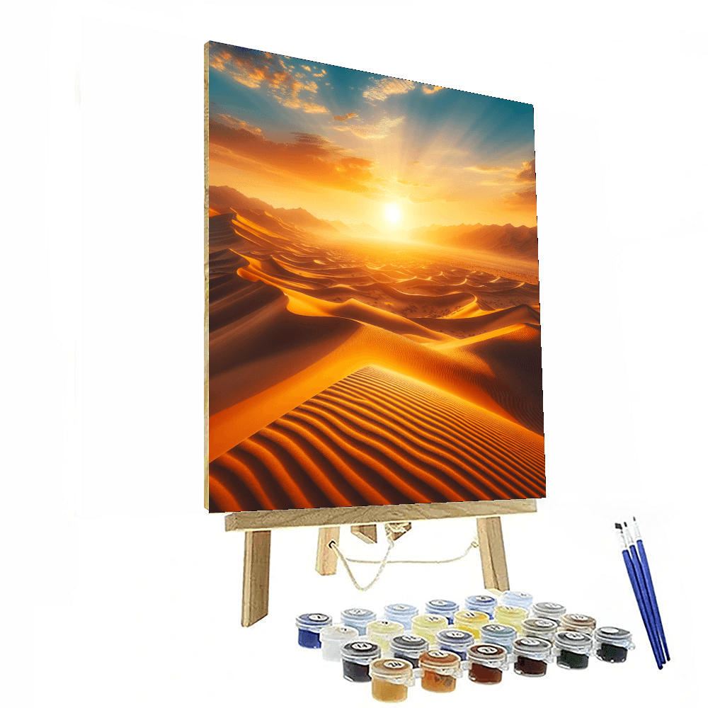 Golden Desert Dunes Painting By Numbers Kit