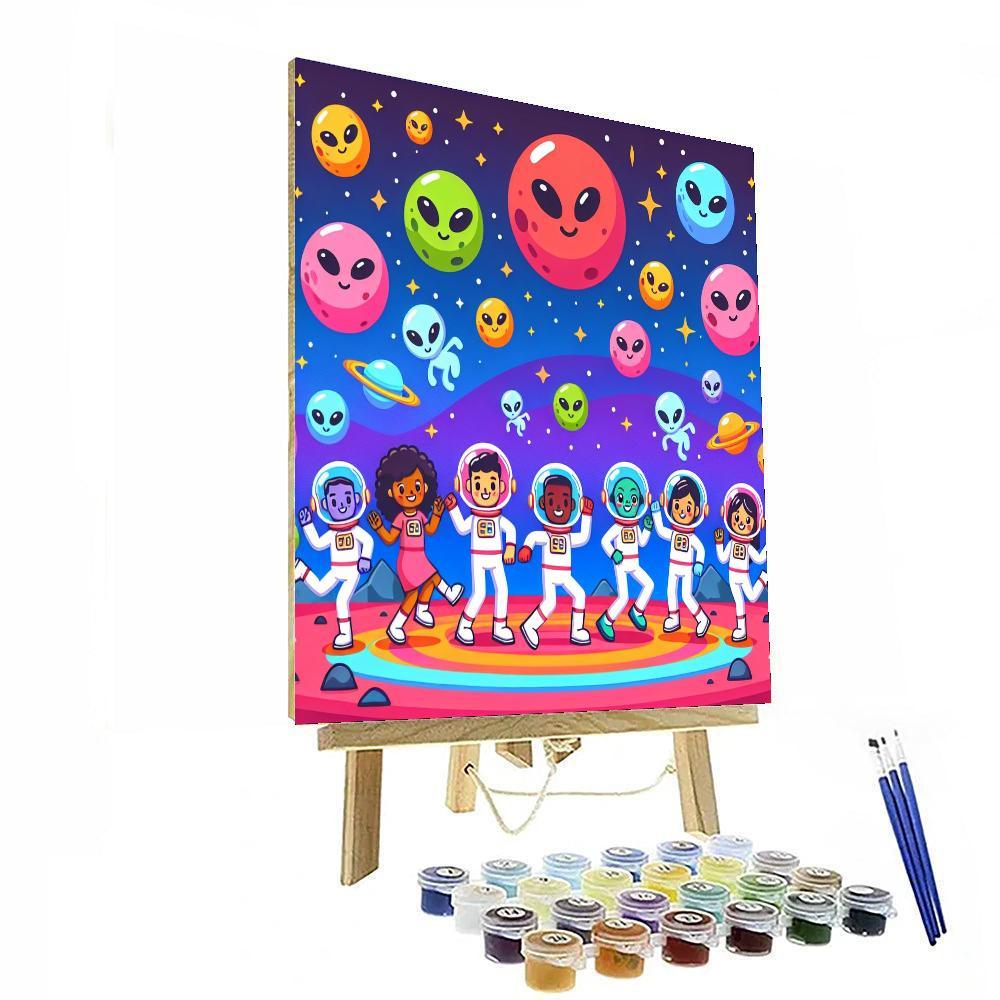 Space Galaxy Party DIY Paint By Numbers