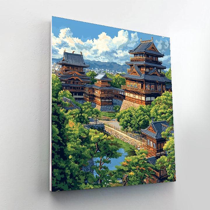 Nijo Castle - Kyoto Paint By Numbers